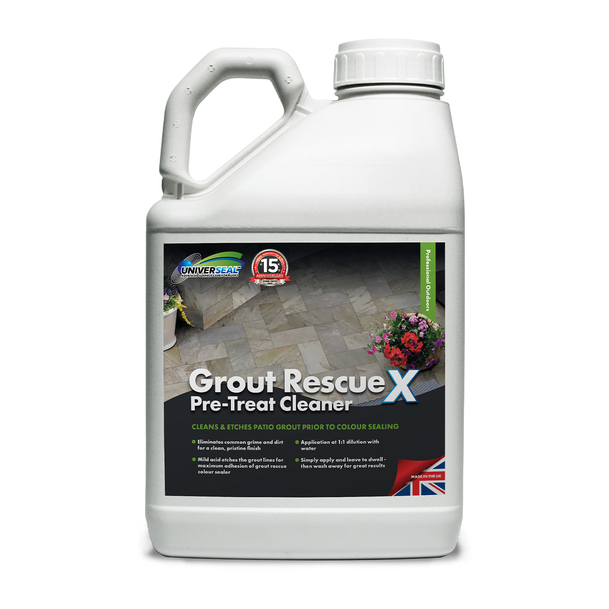 Grout Rescue X - 5 litre Outdoor Pre-treat Cleaner