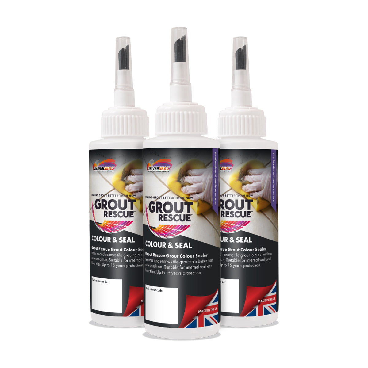 Grout Rescue Colour & Seal - 100ml brush head format colour sealer